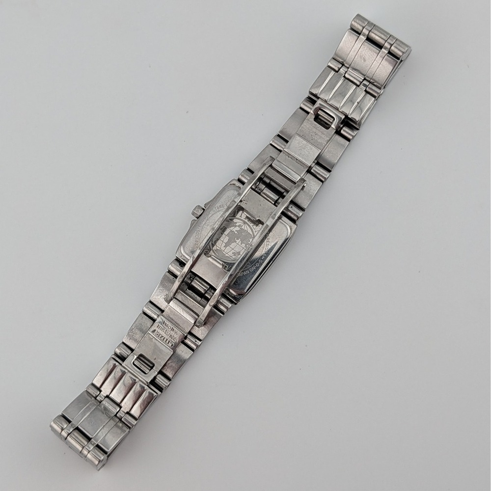 Citizen Eco-Drive B023-S001439 Square MOP Dial Women's Watch Crystal Accent SS - Picture 10 of 10